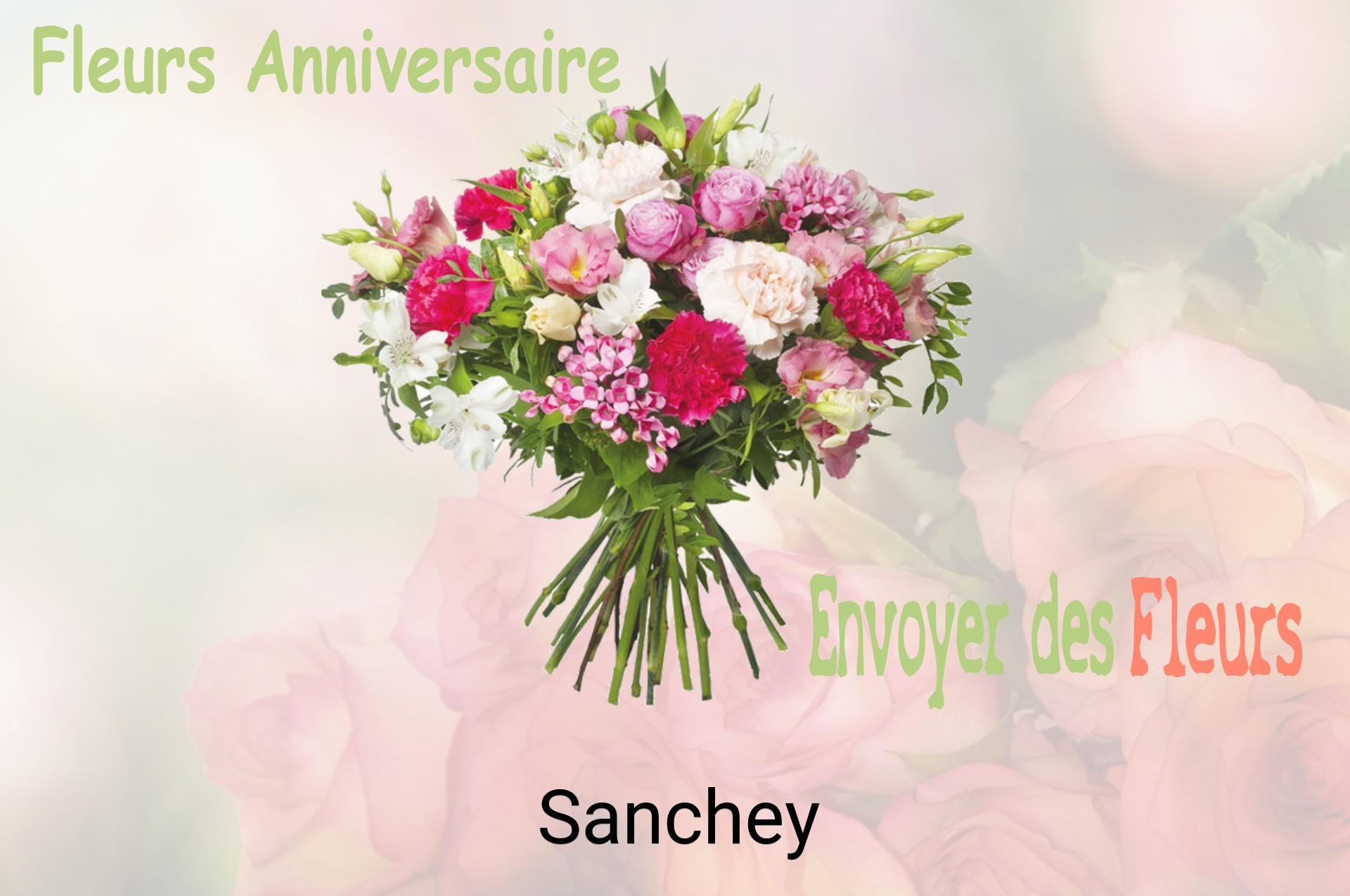 Bouquet de fleurs d’anniversaire livré à Sanchey